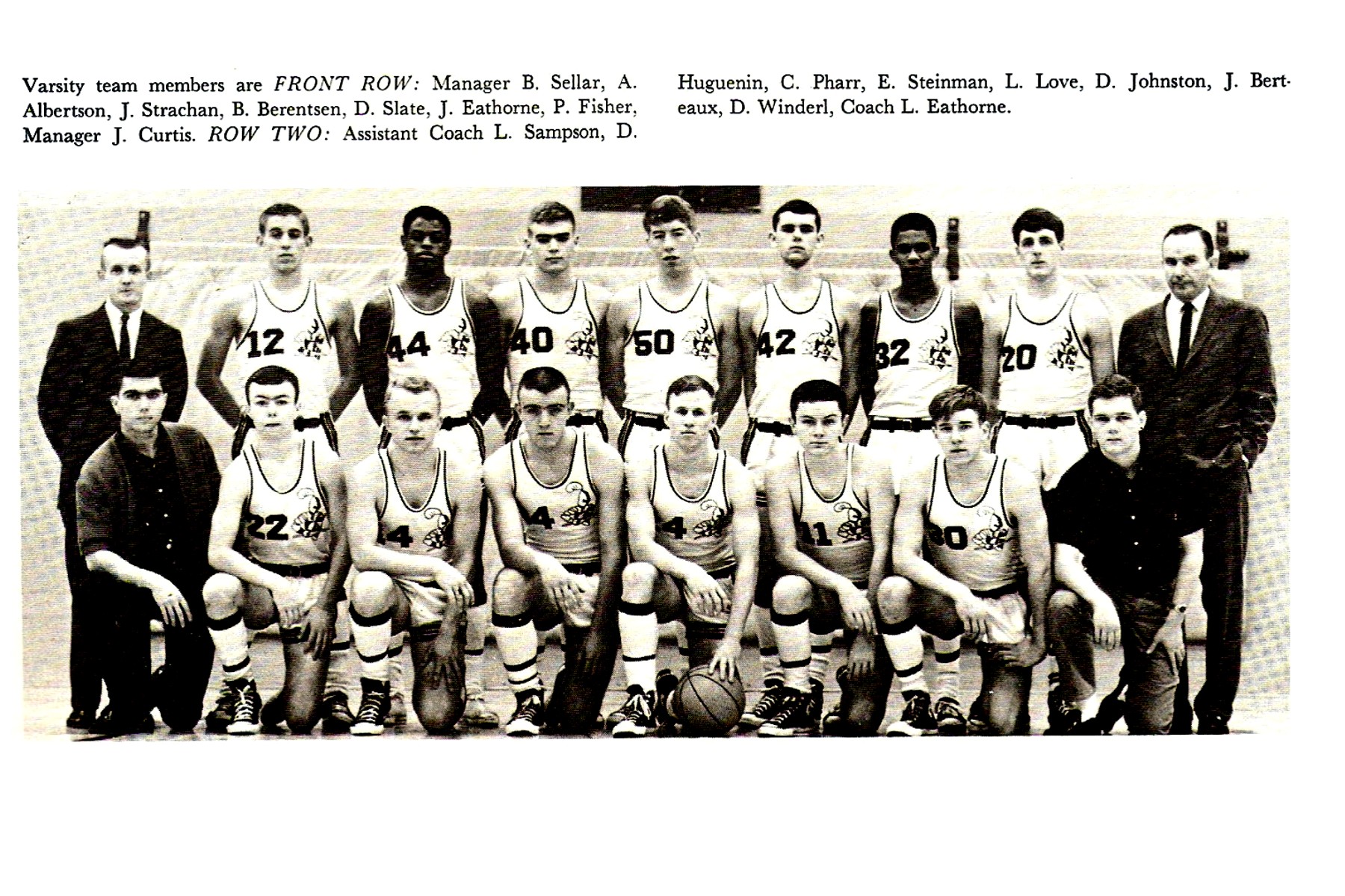 1965 East High Basketball